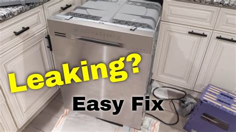 Samsung dishwasher is leaking or has leakage error code